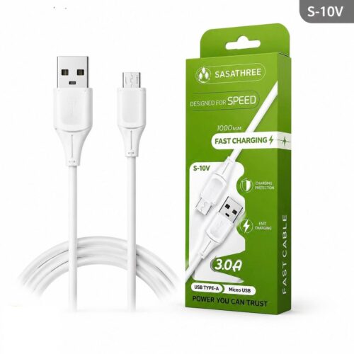 کابل شارژ میکرو SASATHREE مدل S10V